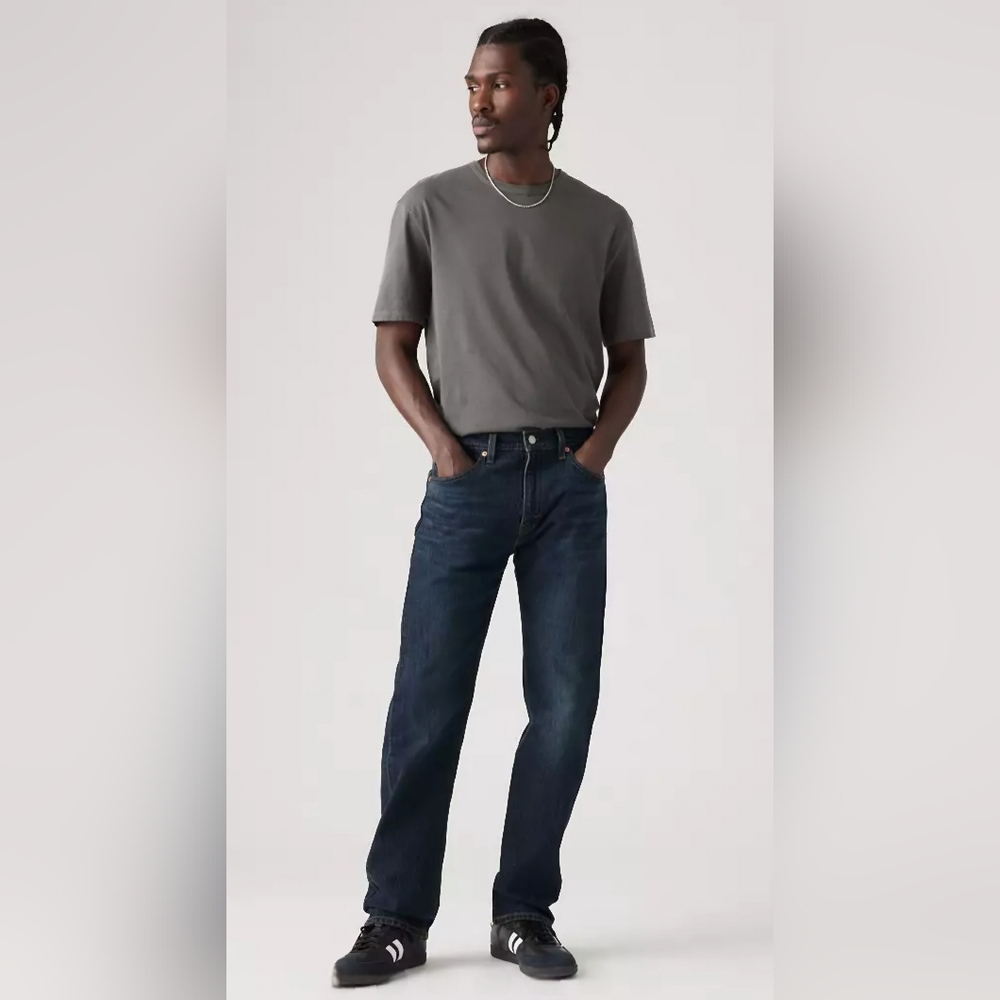 Levi's Men's 505 Dark Wash Denim Jeans